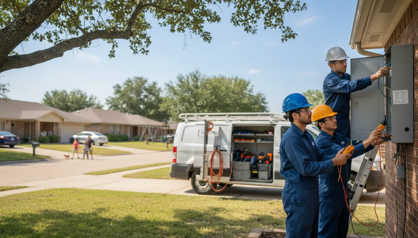 Certified electrician providing emergency electrical services in Texas City, TX